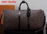 Louis Vuitton Keepall Bandouliere 55 Monogram Macassar M56714 Replica