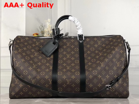 Louis Vuitton Keepall Bandouliere 55 Monogram Macassar M56714 Replica