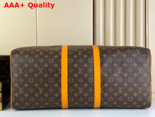 Louis Vuitton Keepall Bandouliere 55 Radiant Sun Monogram Macassar Coated Canvas M46702 Replica