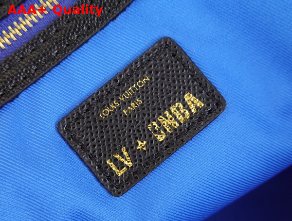 Louis Vuitton Keepall Bandouliere 55 Travel Bag Sports the Colors of The NBA Vivid Blue Taurillon Leather M21105 Replica