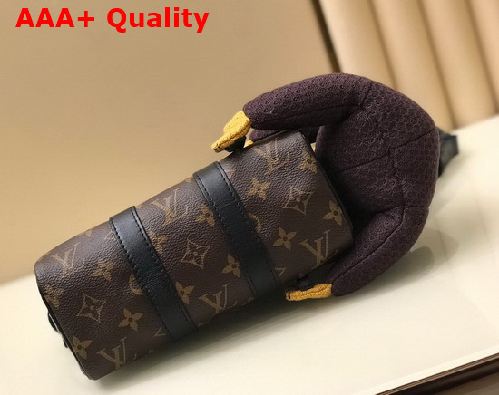 Louis Vuitton Keepall XS Bag Accessorized with a Knit Puppet M80118 Replica