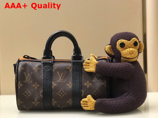 Louis Vuitton Keepall XS Bag Accessorized with a Knit Puppet M80118 Replica