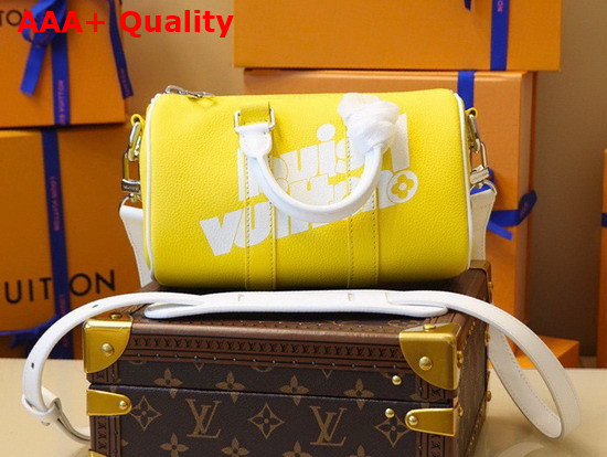 Louis Vuitton Keepall XS Bag in Yellow Cowhide Leather M80842 Replica