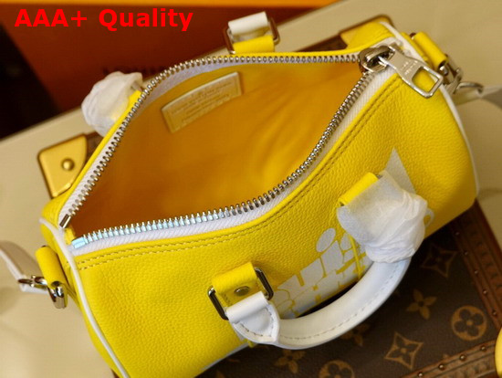 Louis Vuitton Keepall XS Bag in Yellow Cowhide Leather M80842 Replica