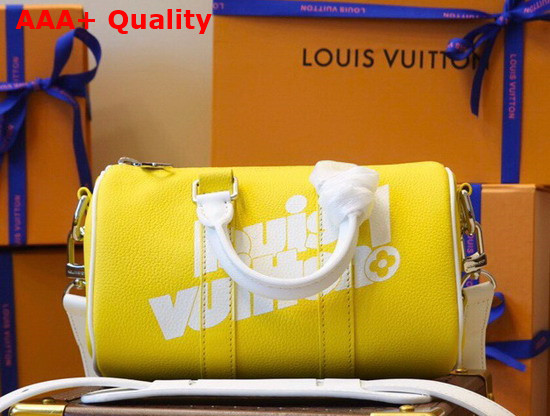 Louis Vuitton Keepall XS Bag in Yellow Cowhide Leather M80842 Replica