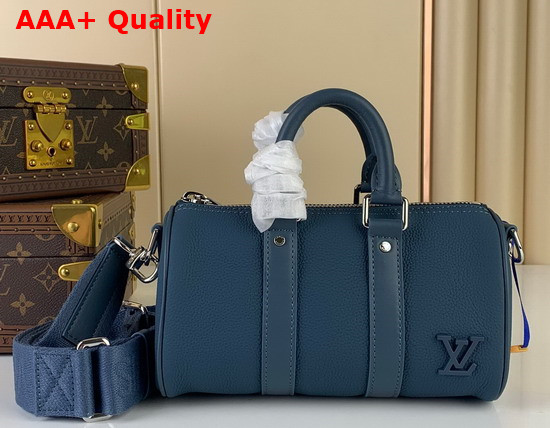 Louis Vuitton Keepall XS Blue Aerogram Cowhide Leather M81003 Replica