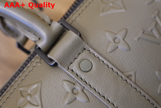 Louis Vuitton Keepall XS Khaki Monogram Seal Cowhide Leather M57961 Replica