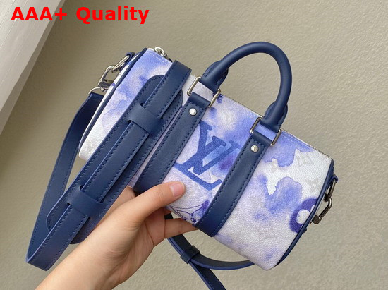 Louis Vuitton Keepall XS Monogram Watercolor Blue Coated Canvas M45761 Replica