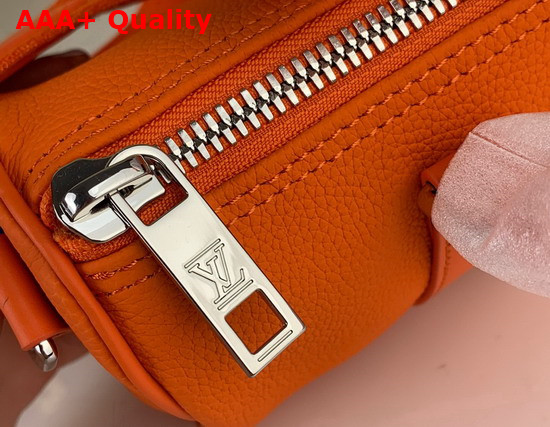 Louis Vuitton Keepall XS Orange Aerogram Cowhide Leather M81004 Replica