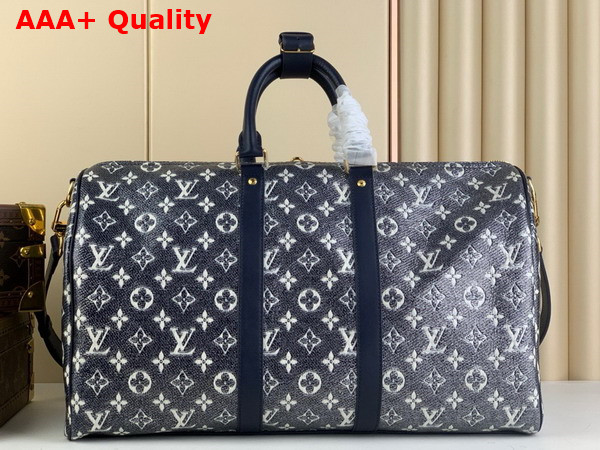 Louis Vuitton Keepall bandouliere 45 in Blue Monoglam Coated Canvas M22923 Replica