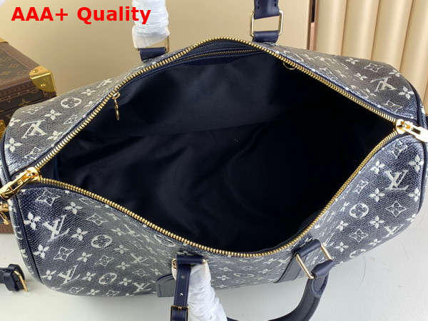 Louis Vuitton Keepall bandouliere 45 in Blue Monoglam Coated Canvas M22923 Replica