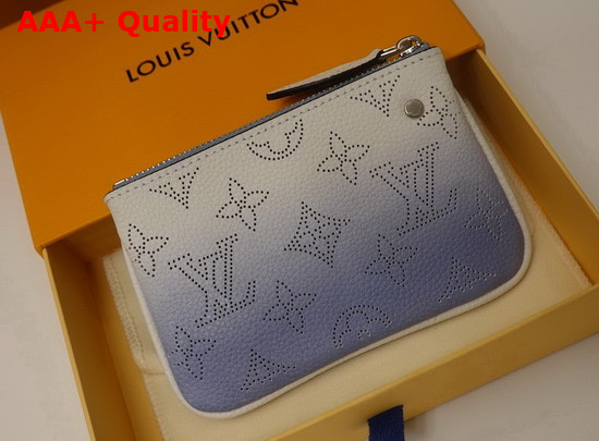 Louis Vuitton Key Pouch Blue Gradient Mahina Leather Replica