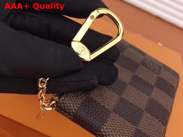 Louis Vuitton Key Pouch Damier Ebene Canvas M62658 Replica