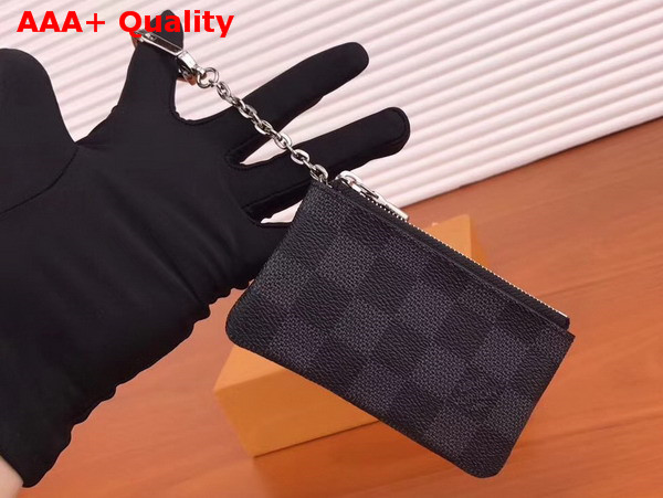 Louis Vuitton Key Pouch Damier Graphite Canvas Replica