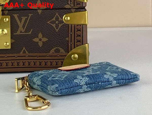 Louis Vuitton Key Pouch Denim Blue Monogram Denim M82961 Replica