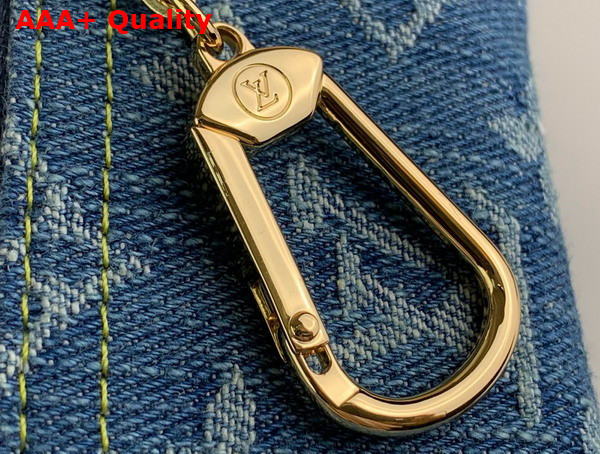 Louis Vuitton Key Pouch Denim Blue Monogram Denim M82961 Replica