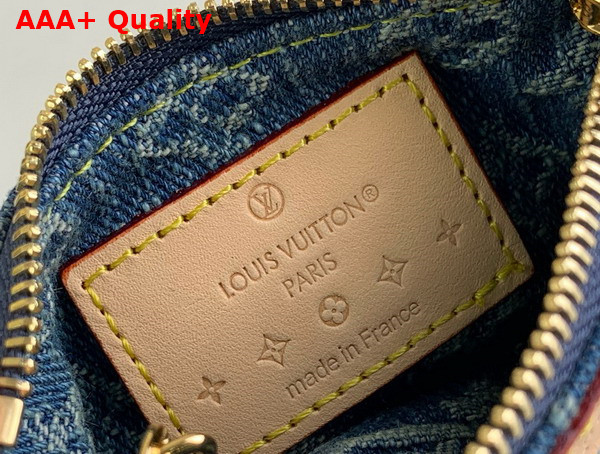 Louis Vuitton Key Pouch Denim Blue Monogram Denim M82961 Replica