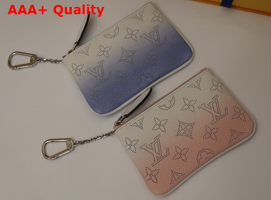 Louis Vuitton Key Pouch Magnolia Pink Gradient Mahina Leather Replica