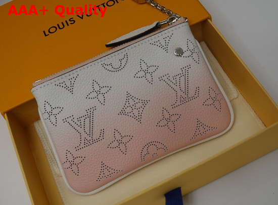 Louis Vuitton Key Pouch Magnolia Pink Gradient Mahina Leather Replica