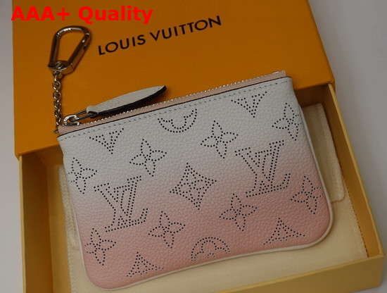 Louis Vuitton Key Pouch Magnolia Pink Gradient Mahina Leather Replica