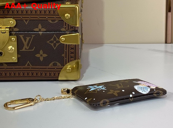 Louis Vuitton Key Pouch Monogram Azur Frost Adorable Gift for Vivienne Collectors M12229 Replica