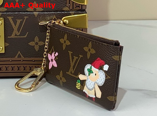 Louis Vuitton Key Pouch Monogram Candy Red from the Candy Factory Collection M12217 Replica