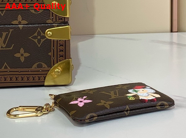 Louis Vuitton Key Pouch Monogram Candy Red from the Candy Factory Collection M12217 Replica