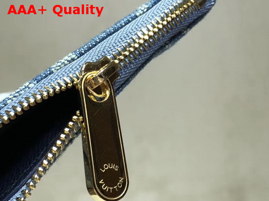 Louis Vuitton Key Pouch Monogram Denim Blue Replica