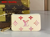 Louis Vuitton Key Pouch Sunrise Aquarelle Monogram Empreinte Leather M83506 Replica