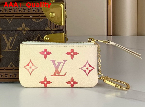 Louis Vuitton Key Pouch Sunrise Aquarelle Monogram Empreinte Leather M83506 Replica