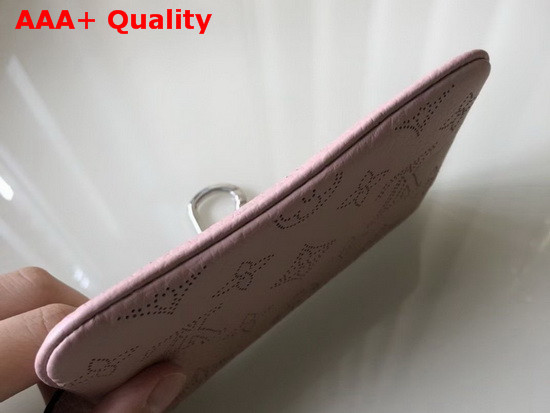 Louis Vuitton Key Pouch in Pink Mahina Leather Replica