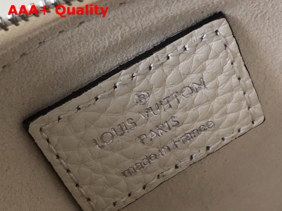 Louis Vuitton Key Pouch in White Mahina Leather Replica