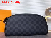 Louis Vuitton King Size Toiletry Bag Damier Graphite Canvas Replica