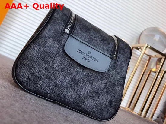 Louis Vuitton King Size Toiletry Bag Damier Graphite Canvas Replica