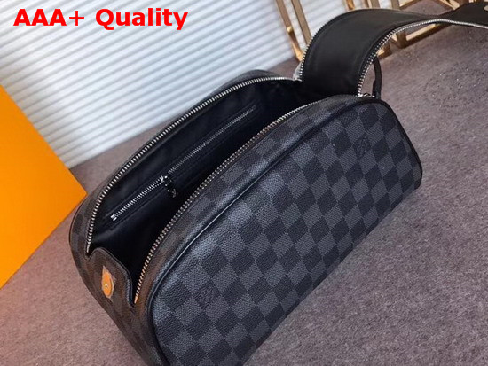 Louis Vuitton King Size Toiletry Bag Damier Graphite Canvas Replica