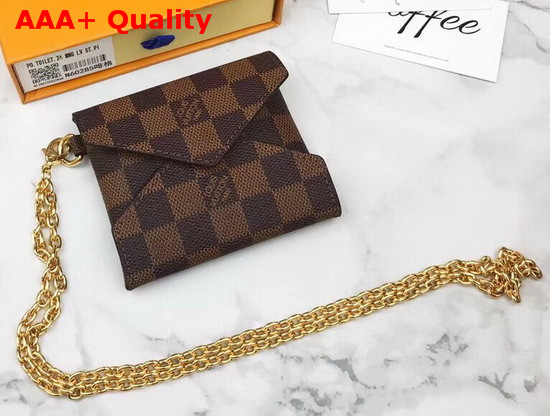 Louis Vuitton Kirigami Necklace in Damier Ebene Canvas N60285 Replica