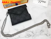 Louis Vuitton Kirigami Necklace in Damier Graphite Canvas Replica