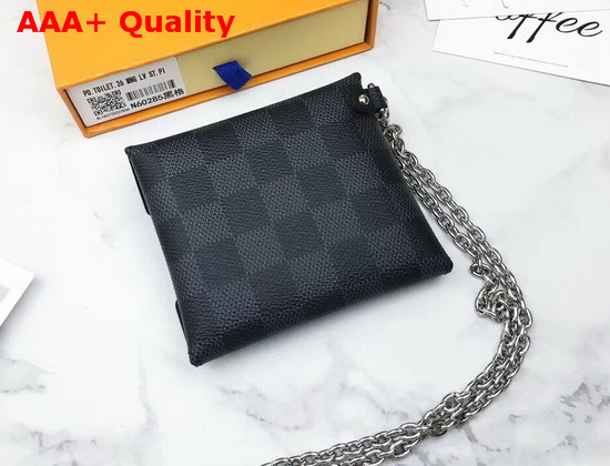 Louis Vuitton Kirigami Necklace in Damier Graphite Canvas Replica