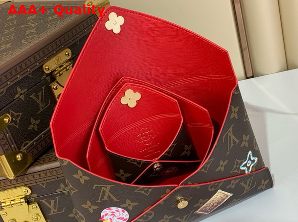 Louis Vuitton Kirigami Pochette Monogram Candy Red for the Festive Season M12203 Replica