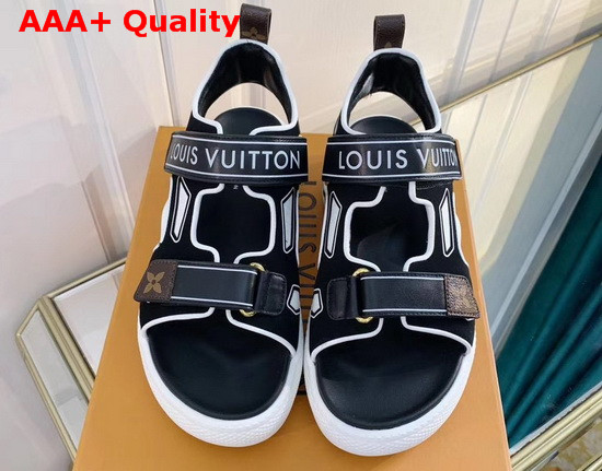 Louis Vuitton LV Archlight Sandal Noir Blanc 1A7U64 Replica