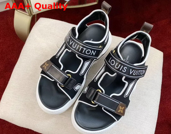 Louis Vuitton LV Archlight Sandal Noir Blanc 1A7U64 Replica