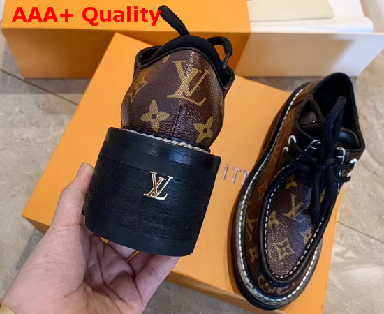 Louis Vuitton LV Beaubourg Platform Derby in Patent Monogram Canvas 1A5SS4 Replica