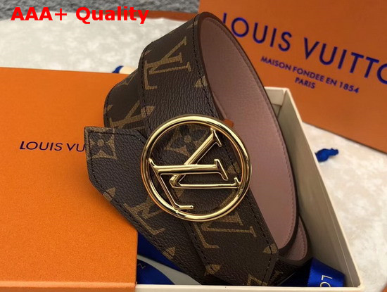 Louis Vuitton LV Circle 35mm Reversible Belt Beige M0143U Replica