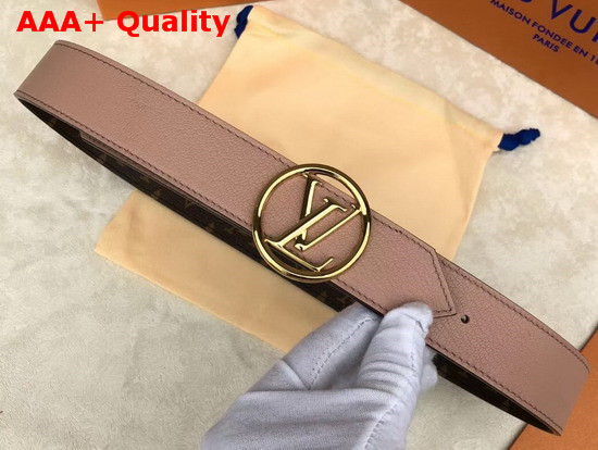 Louis Vuitton LV Circle 35mm Reversible Belt Beige M0143U Replica