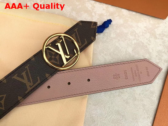 Louis Vuitton LV Circle 35mm Reversible Belt Beige M0143U Replica