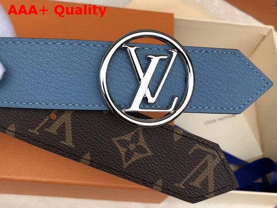 Louis Vuitton LV Circle 35mm Reversible Belt Blue M0142U Replica