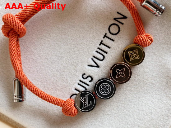 Louis Vuitton LV Colors Bracelets Beads Orange Nylon Band M68263 Replica