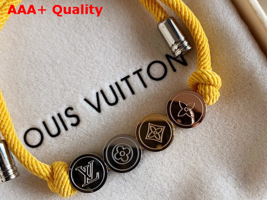 Louis Vuitton LV Colors Bracelets Beads Yellow Nylon Band Replica