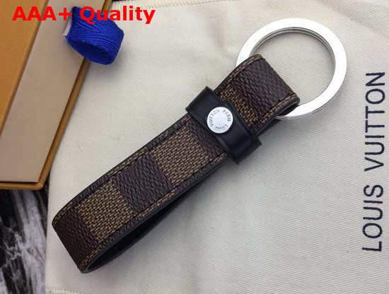 Louis Vuitton LV Dragonne Key Holder Damier Ebene Canvas Replica