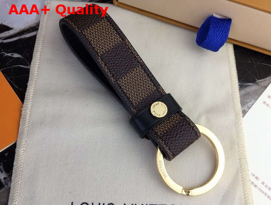 Louis Vuitton LV Dragonne Key Holder Damier Ebene Canvas Replica